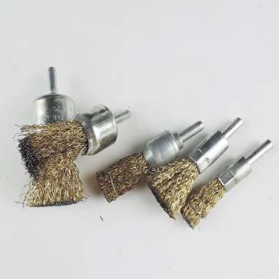 Copper plated steel  Polishing Brush Abrasive End Brush